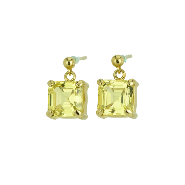 Yellow Sapphire Earrings