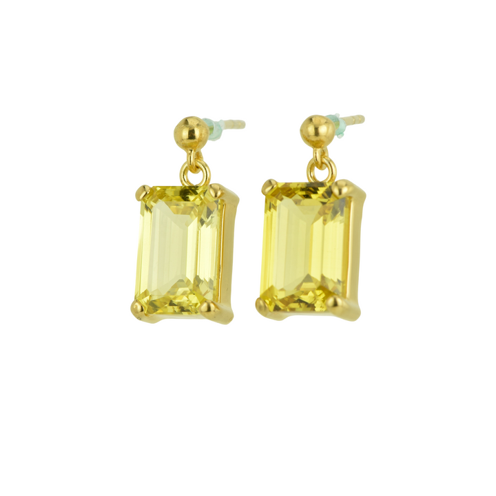 Yellow Sapphire Earrings