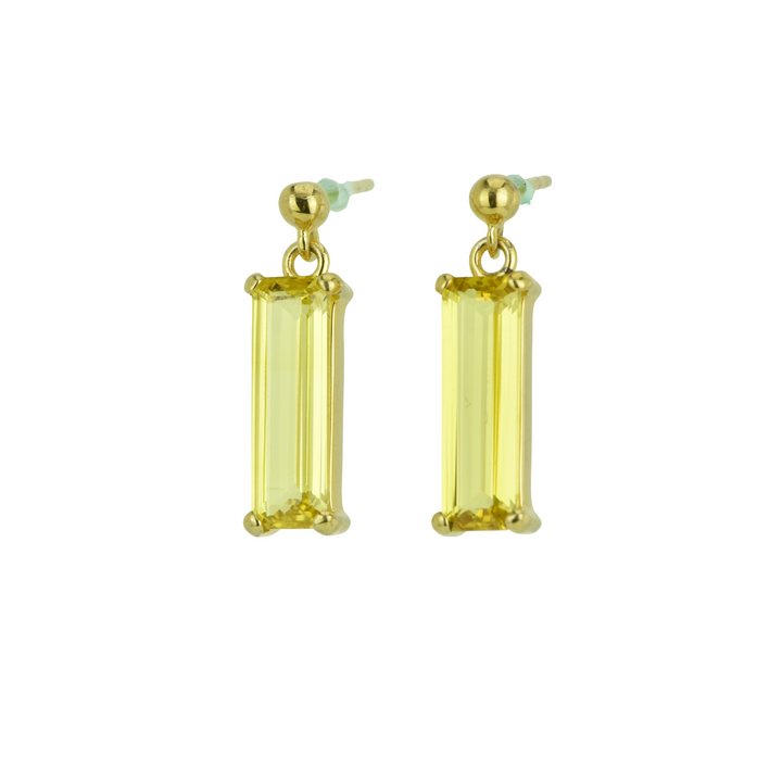 Yellow Sapphire Earrings