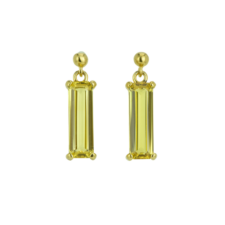 Yellow Sapphire Earrings