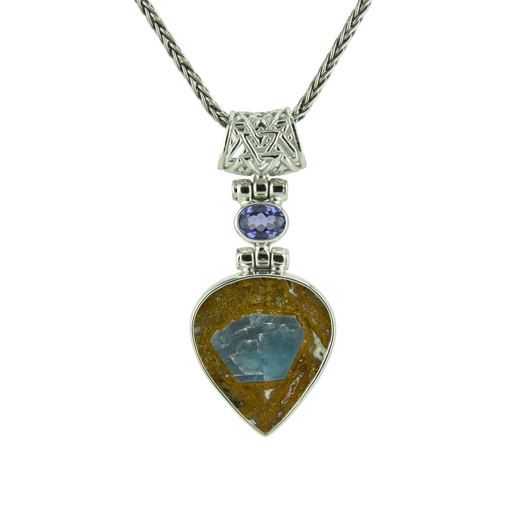 Apatite in the Matrix Pendant