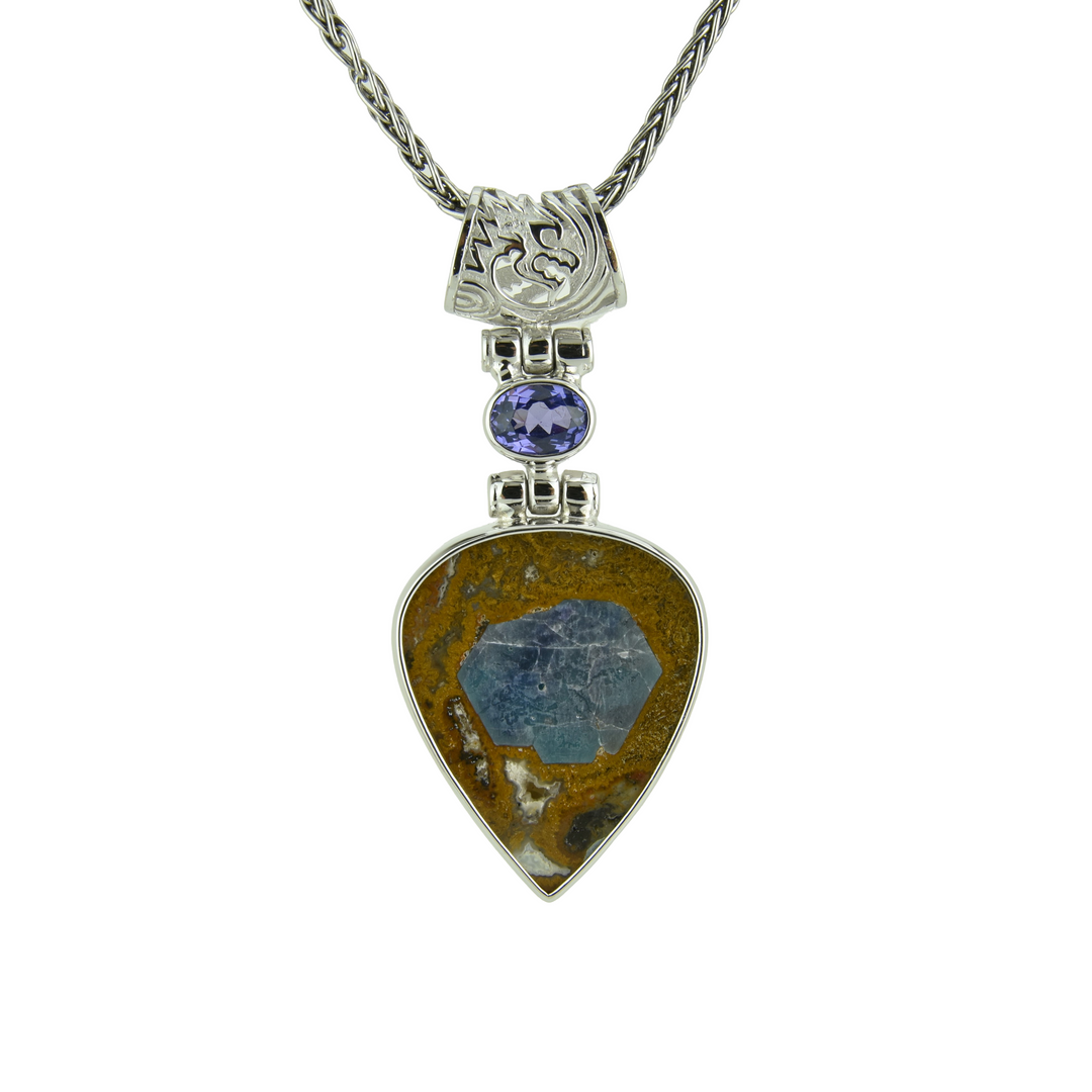 Apatite in the Matrix Pendant