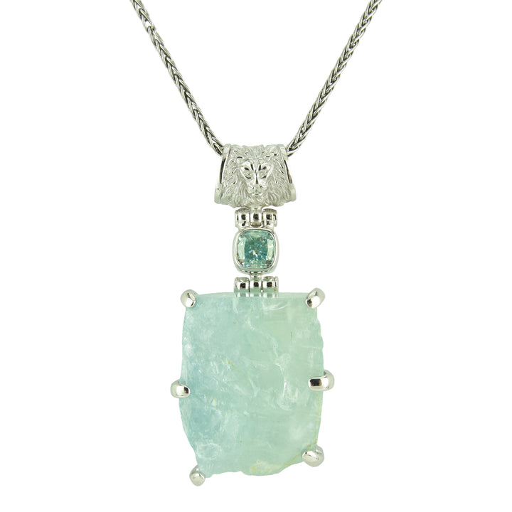 Aquamarine Raw Pendant
