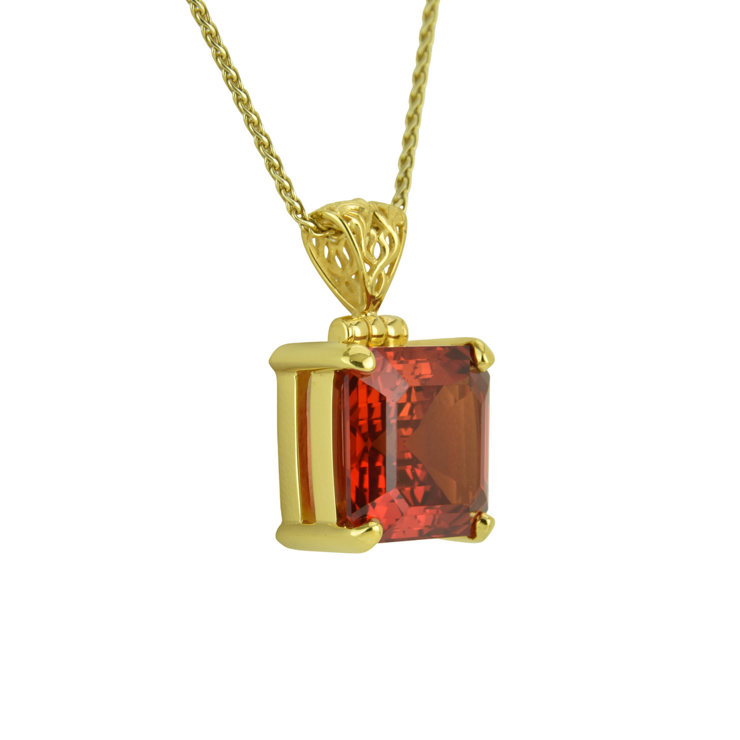 Padparadscha Sapphire Pendant