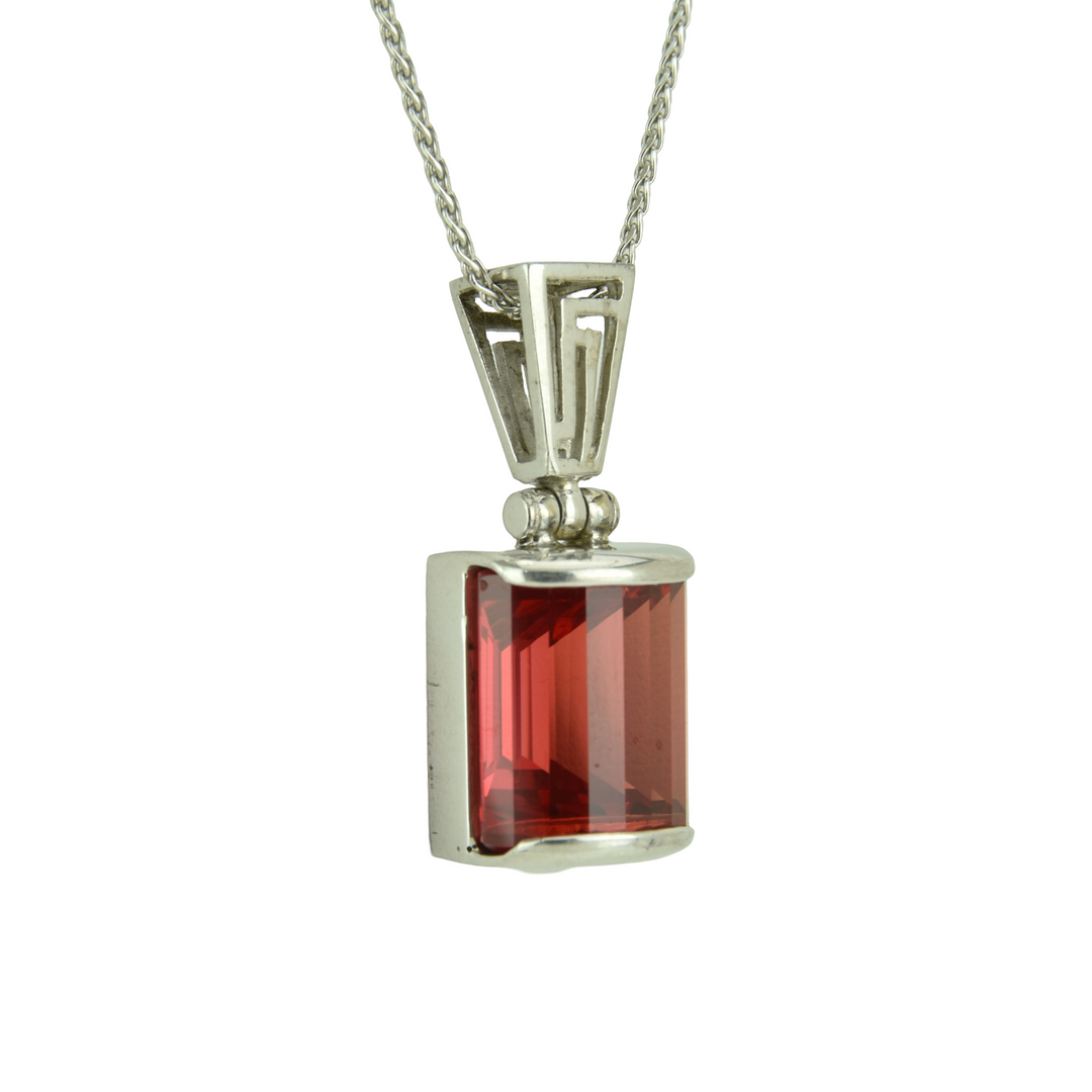 Padparadsha Sapphire Pendant