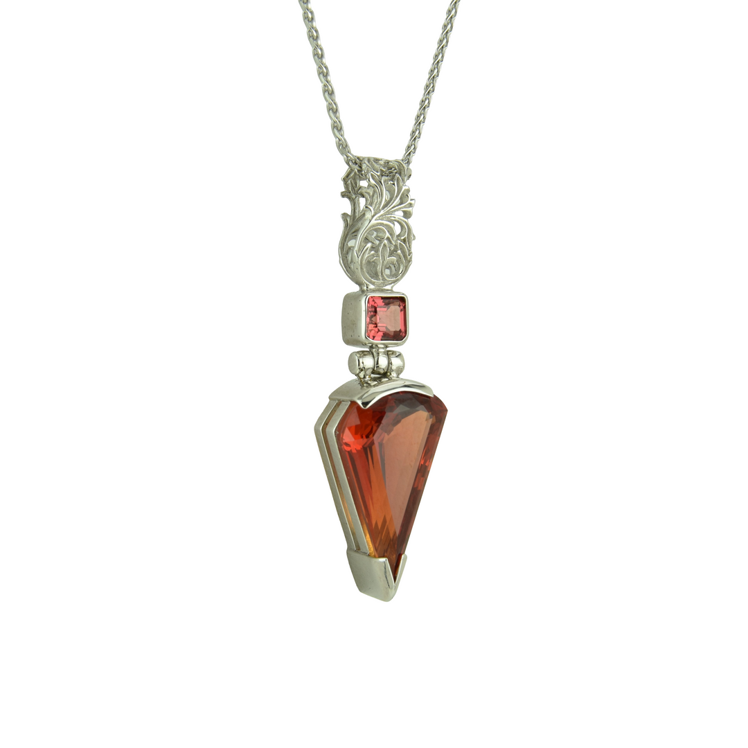 Padparadscha Sapphire Pendant