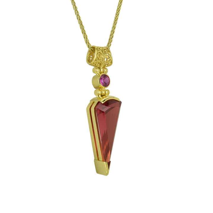 Padparadsha Sapphire Pendant