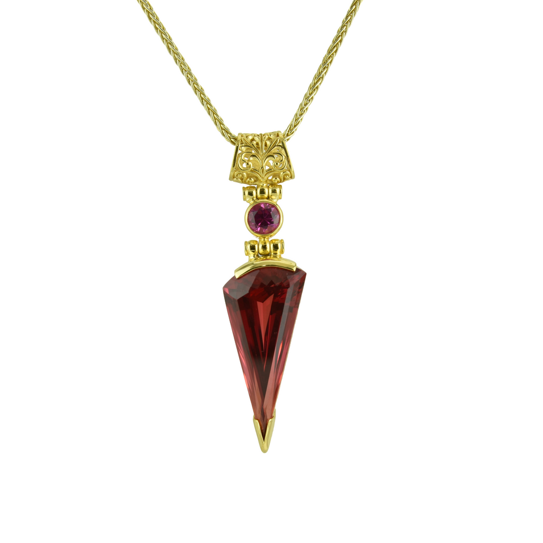 Padparadsha Sapphire Pendant