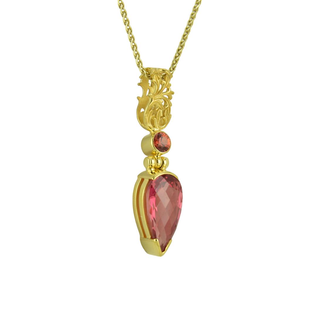 Padparadsha Sapphire Pendant
