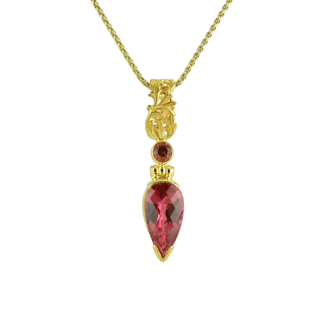 Padparadsha Sapphire Pendant