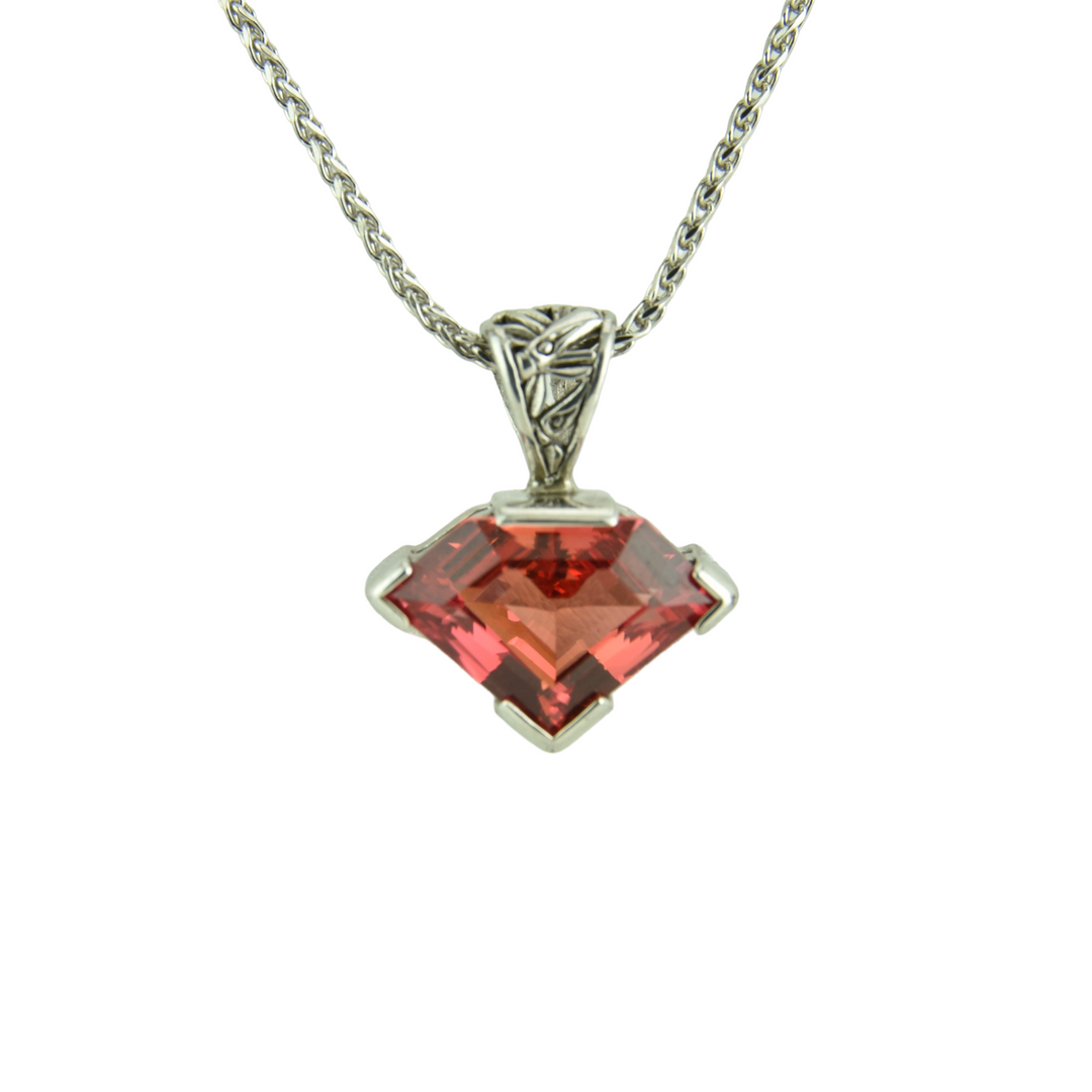 Padparadsha Sapphire Pendant