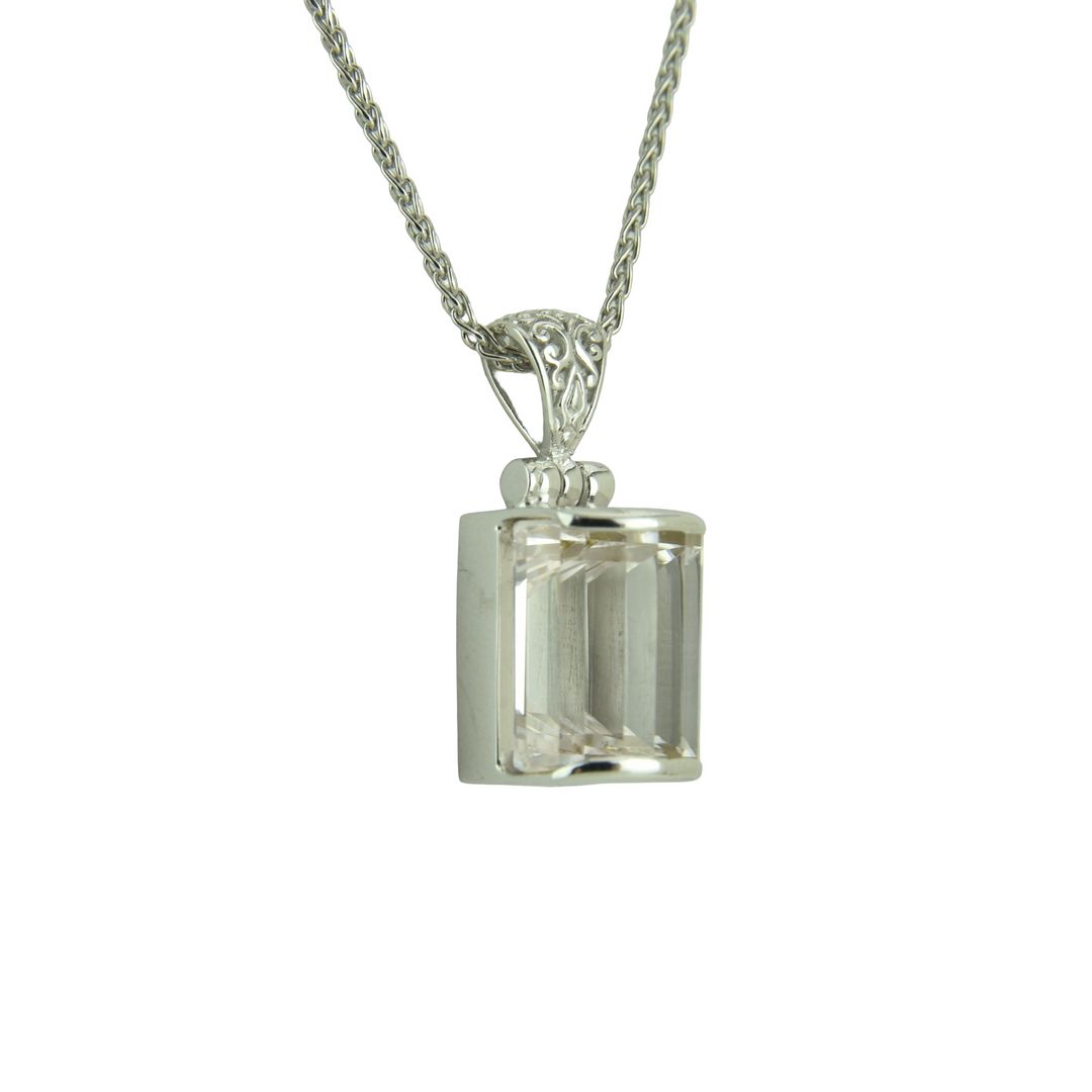 White Sapphire Pendant