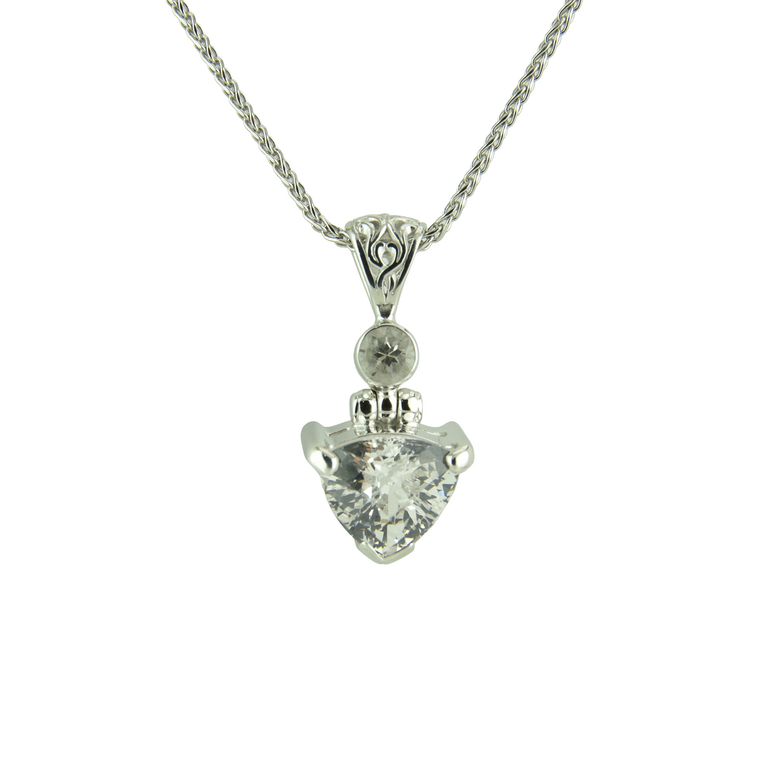 White Sapphire Pendant