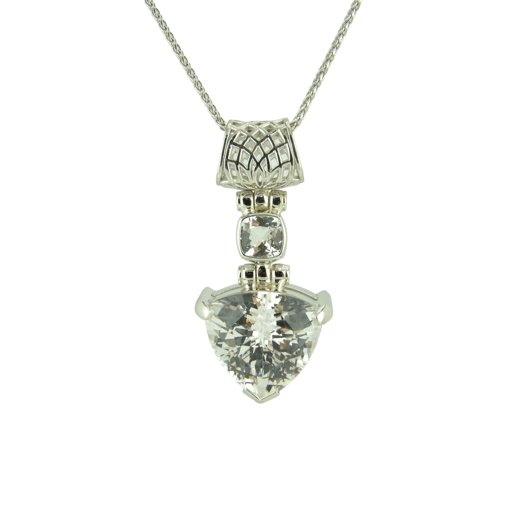 White Sapphire Pendant