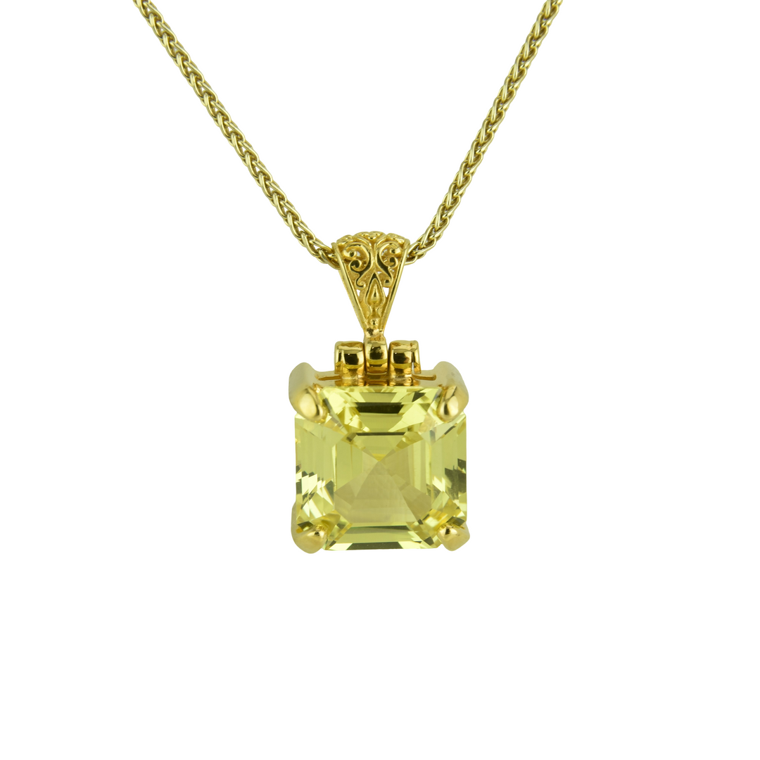 Yellow Sapphire Pendant