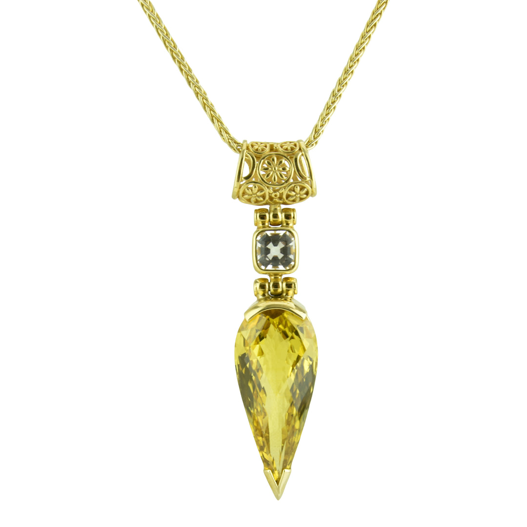 Yellow Sapphire Pendant