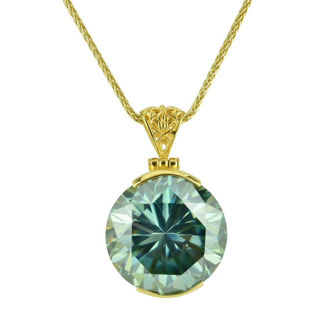 Blue Moissanite