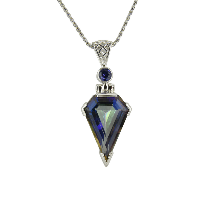 Indigo Warrior Mystic Quartz Pendant