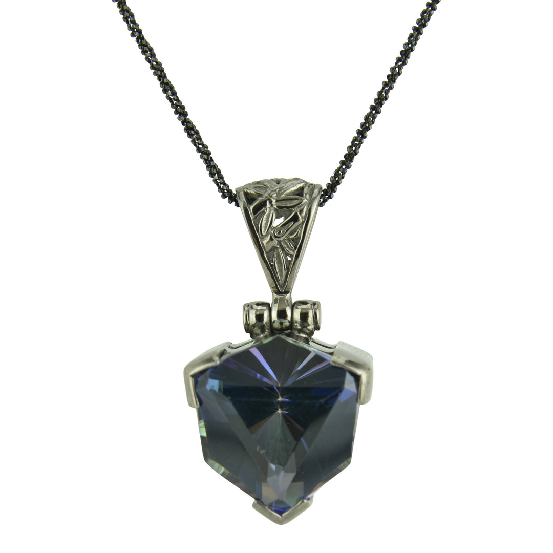 Indigo Warrior Mystic Quartz Pendant