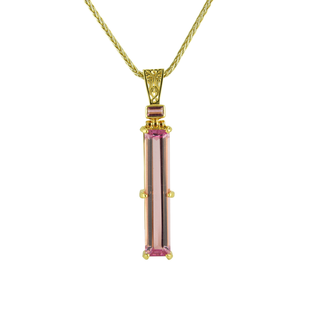 Pink Biron Emerald Pendant