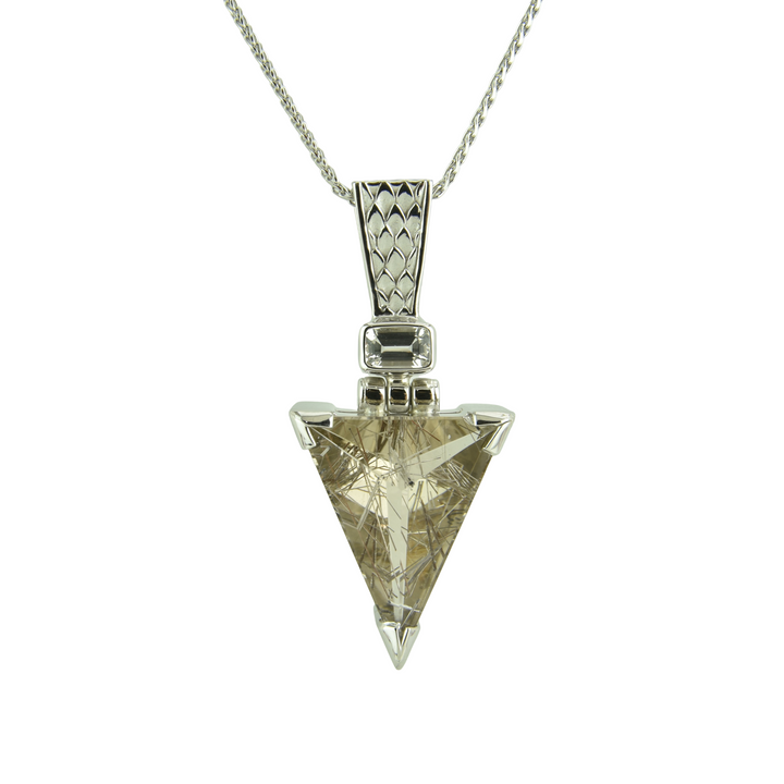 Titanium Rutilated Quartz Pendant