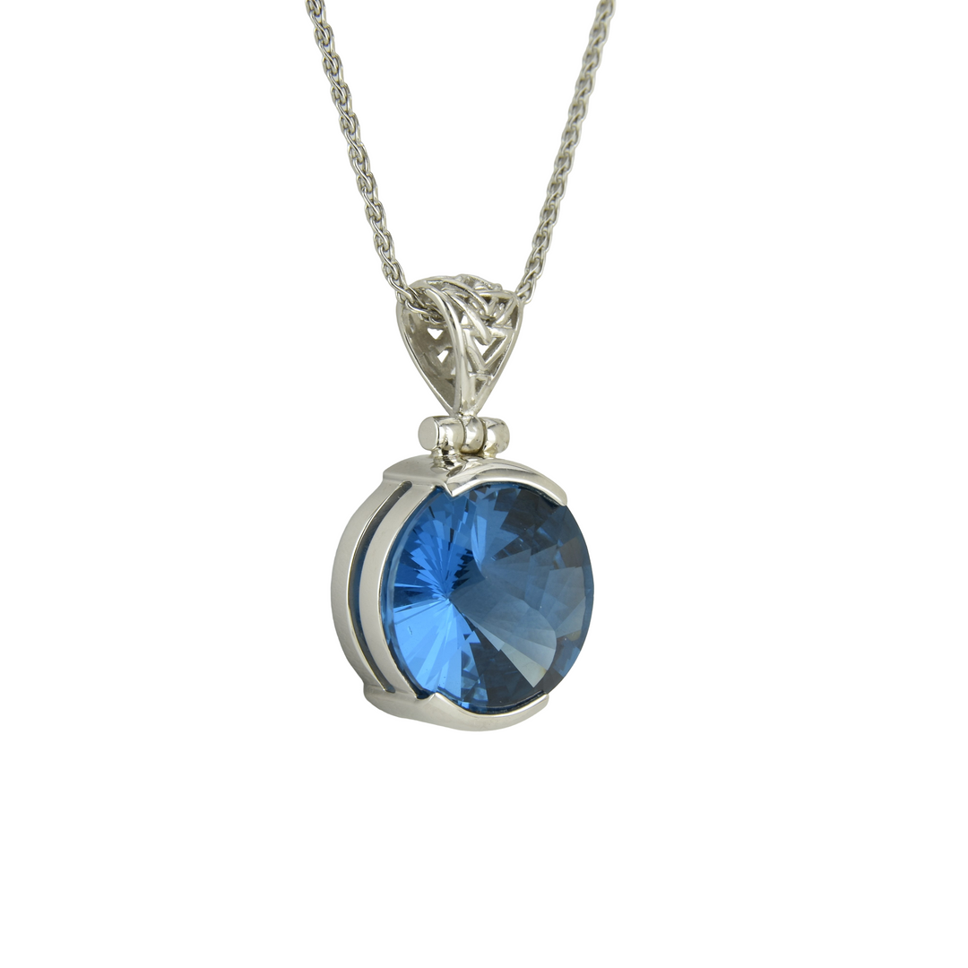 Blue Green Spinel Pendant