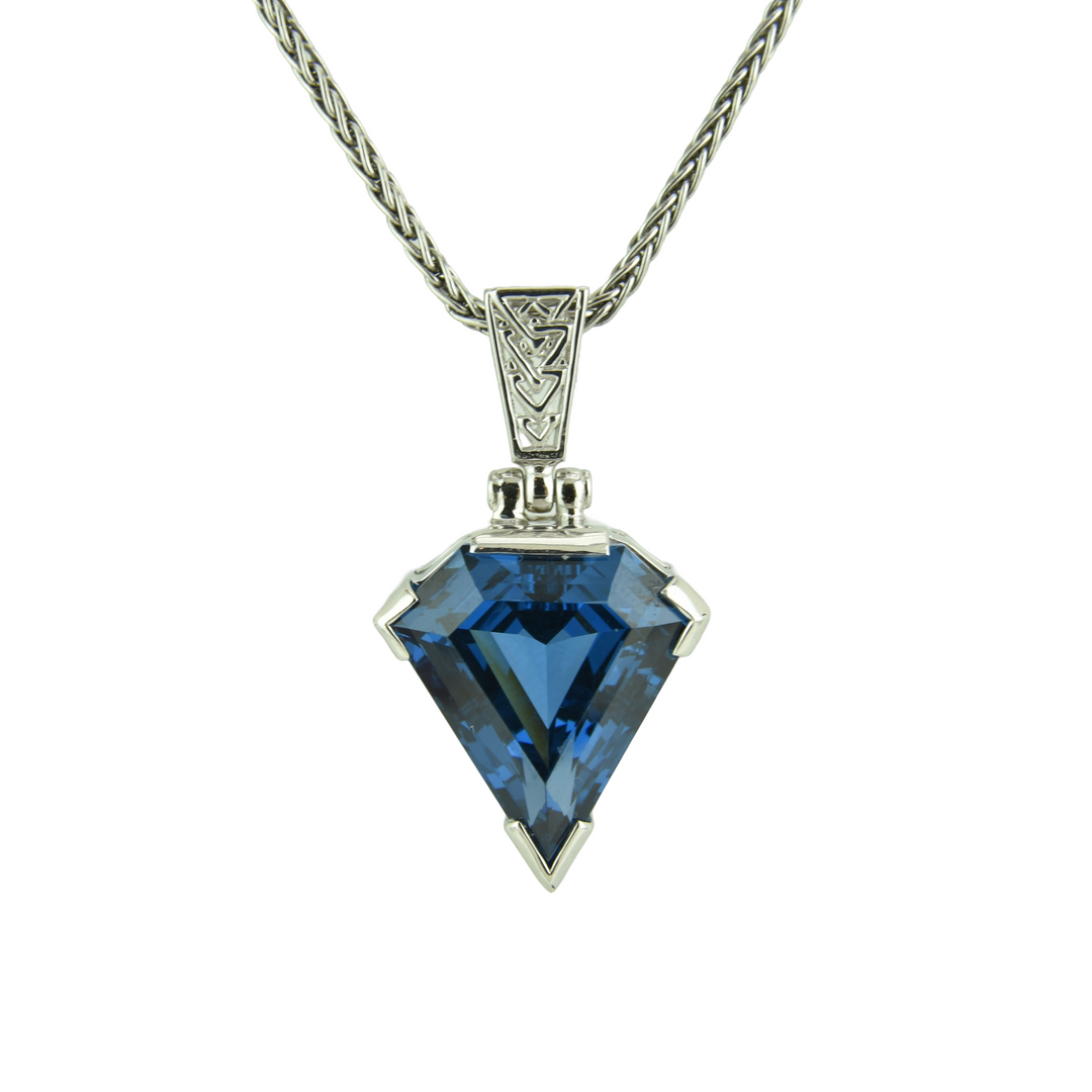 Blue Green Spinel Pendant