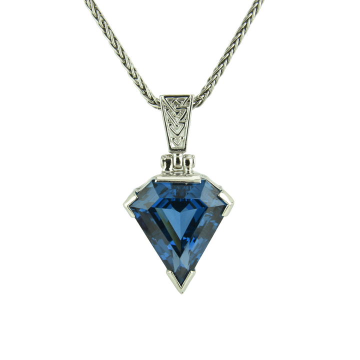 Blue Green Spinel Pendant