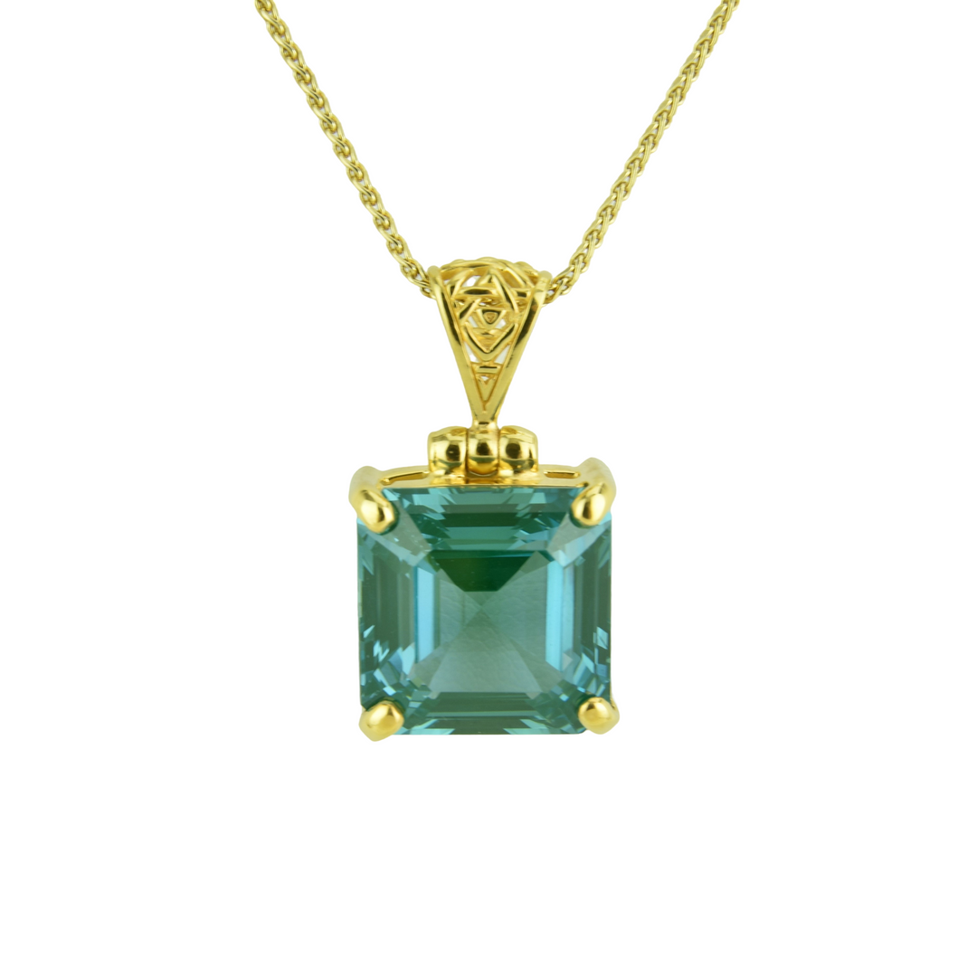Paraiba Effect Spinel Pendant