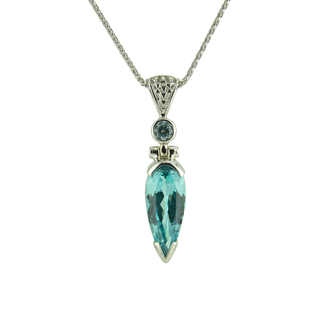 YAG Paraiba Effect Pendant