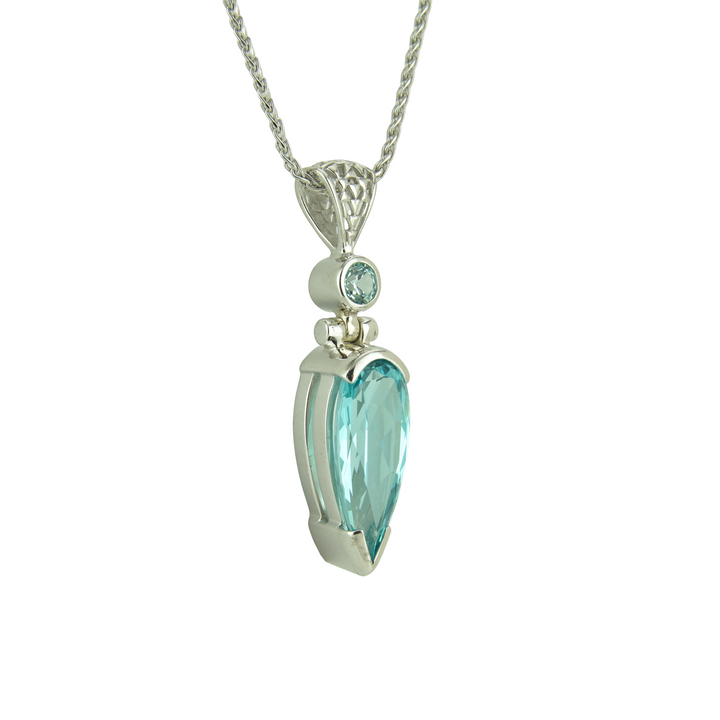 YAG Paraiba Effect Pendant