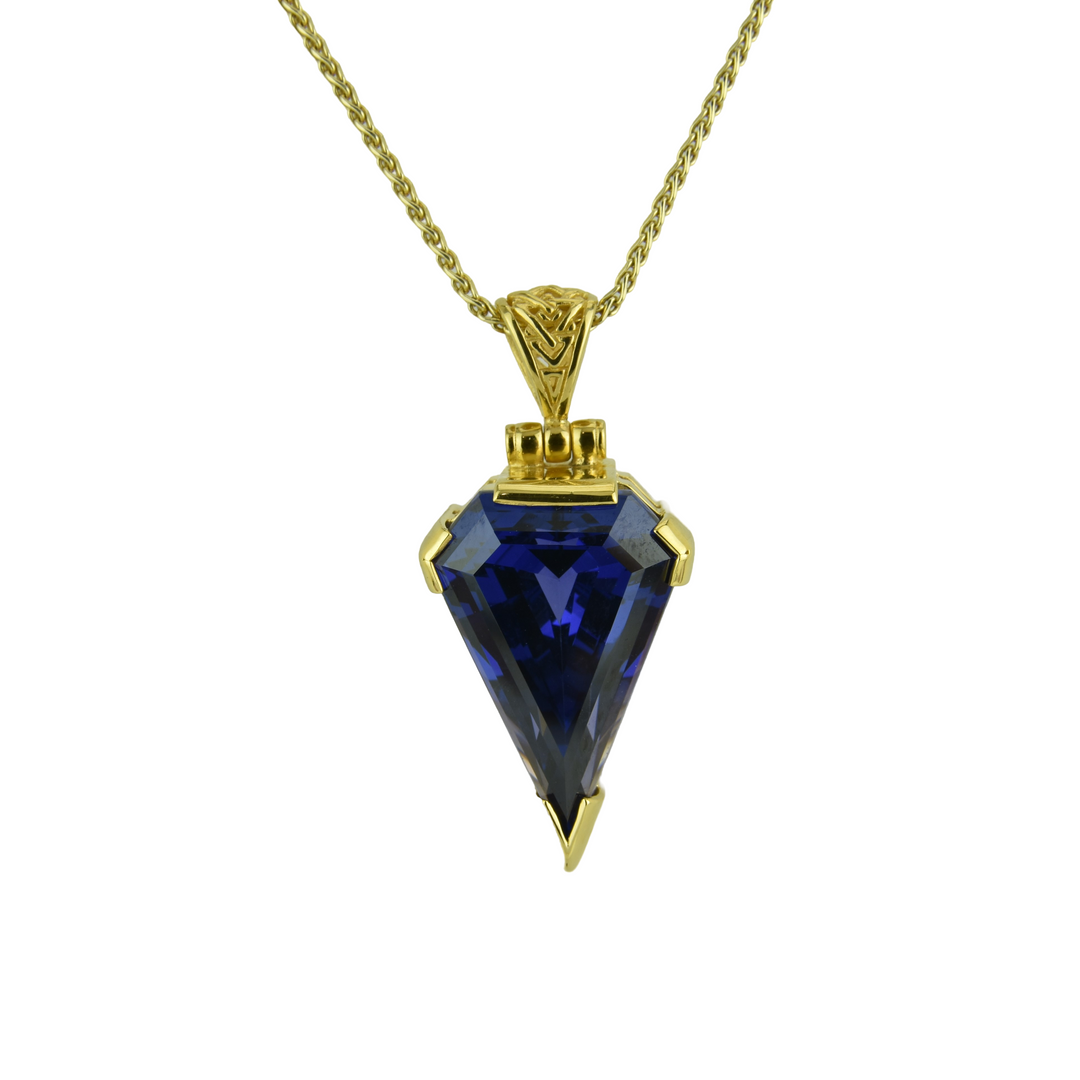 Zao Gongen YAG Tanzanite Pendant