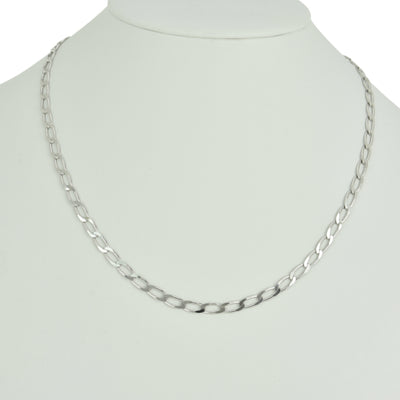 Open Link Sterling Silver Chain