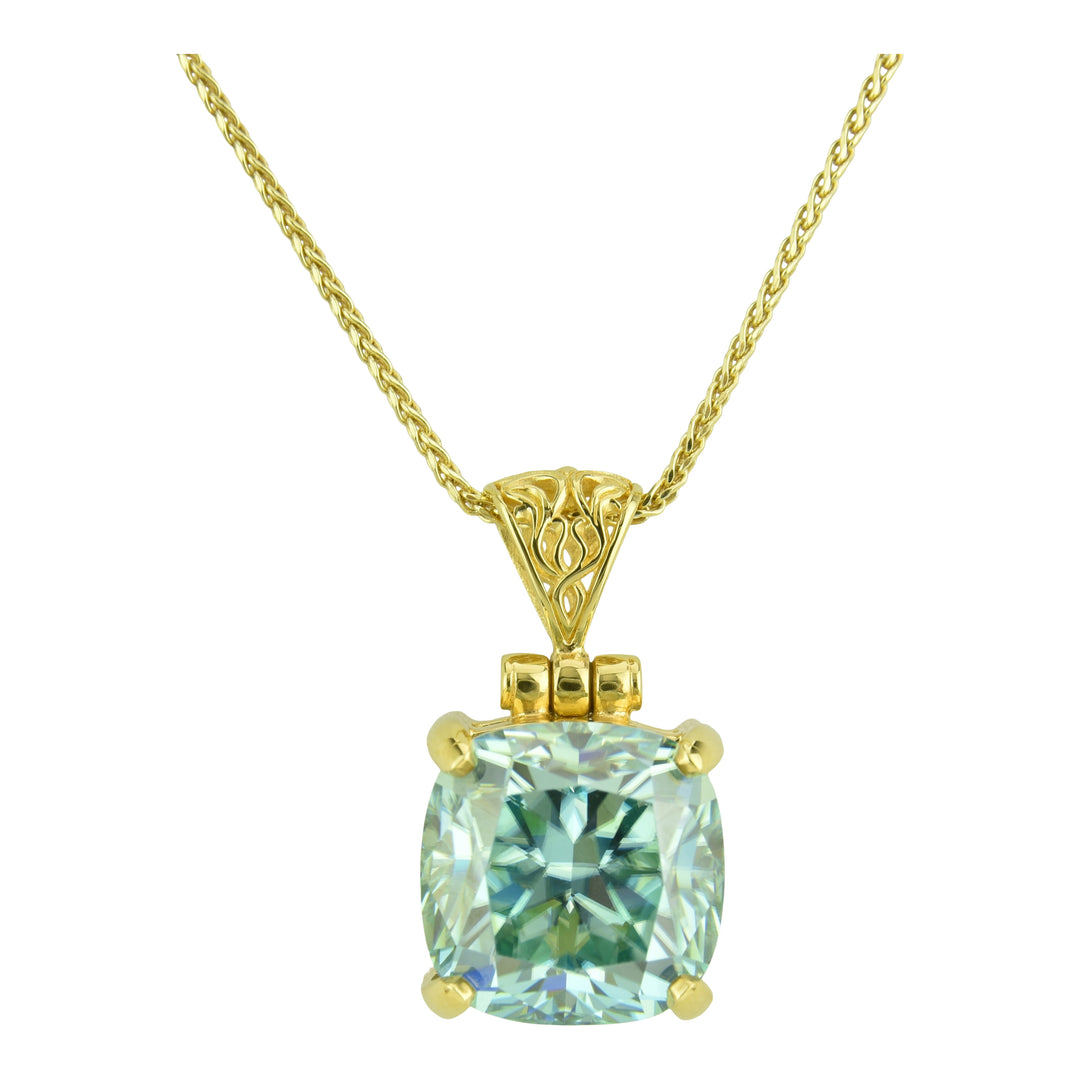 Blue Moissanite