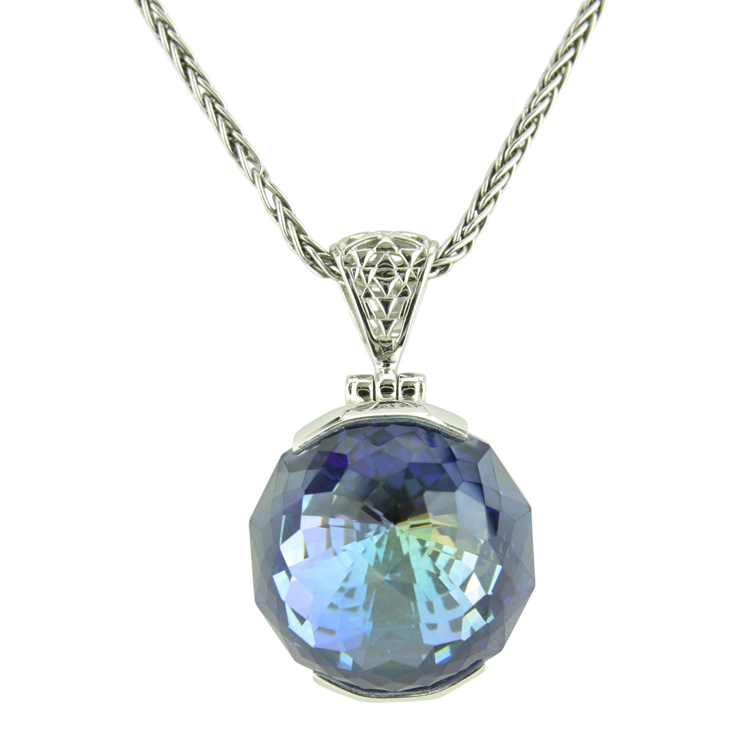 Indigo Warrior Mystic Quartz Pendant
