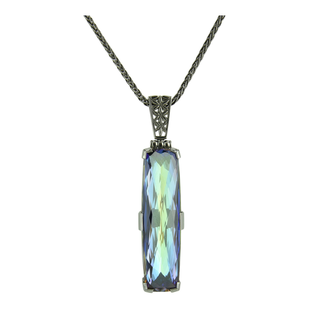 Indigo Warrior Mystic Quartz Pendant