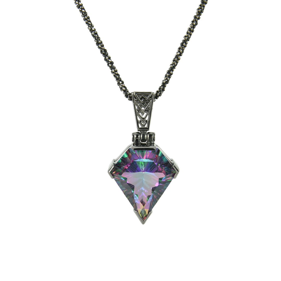 Peacock Mystic Quartz-Stone of Transformation into Magnificence