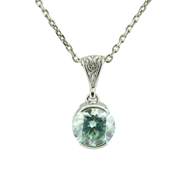 Blue Moissanite