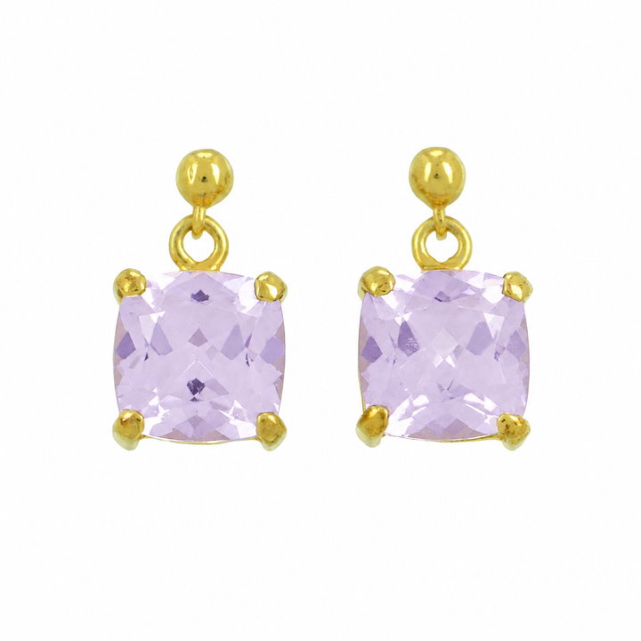 YAG Lavender Garnet Earrings