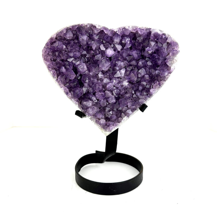 Amethyst Heart Med-Geodes