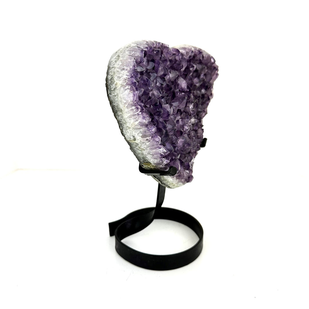 Amethyst Heart Med-Geodes