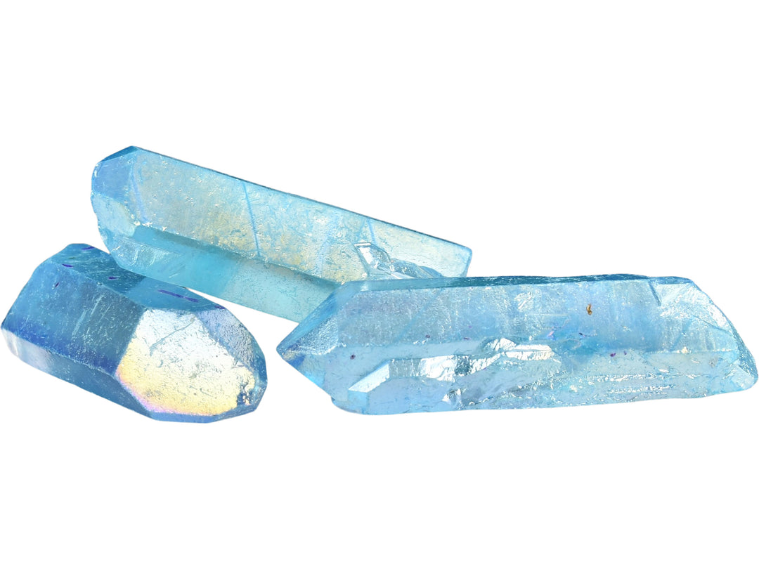 Aqua Aura Quartz Points