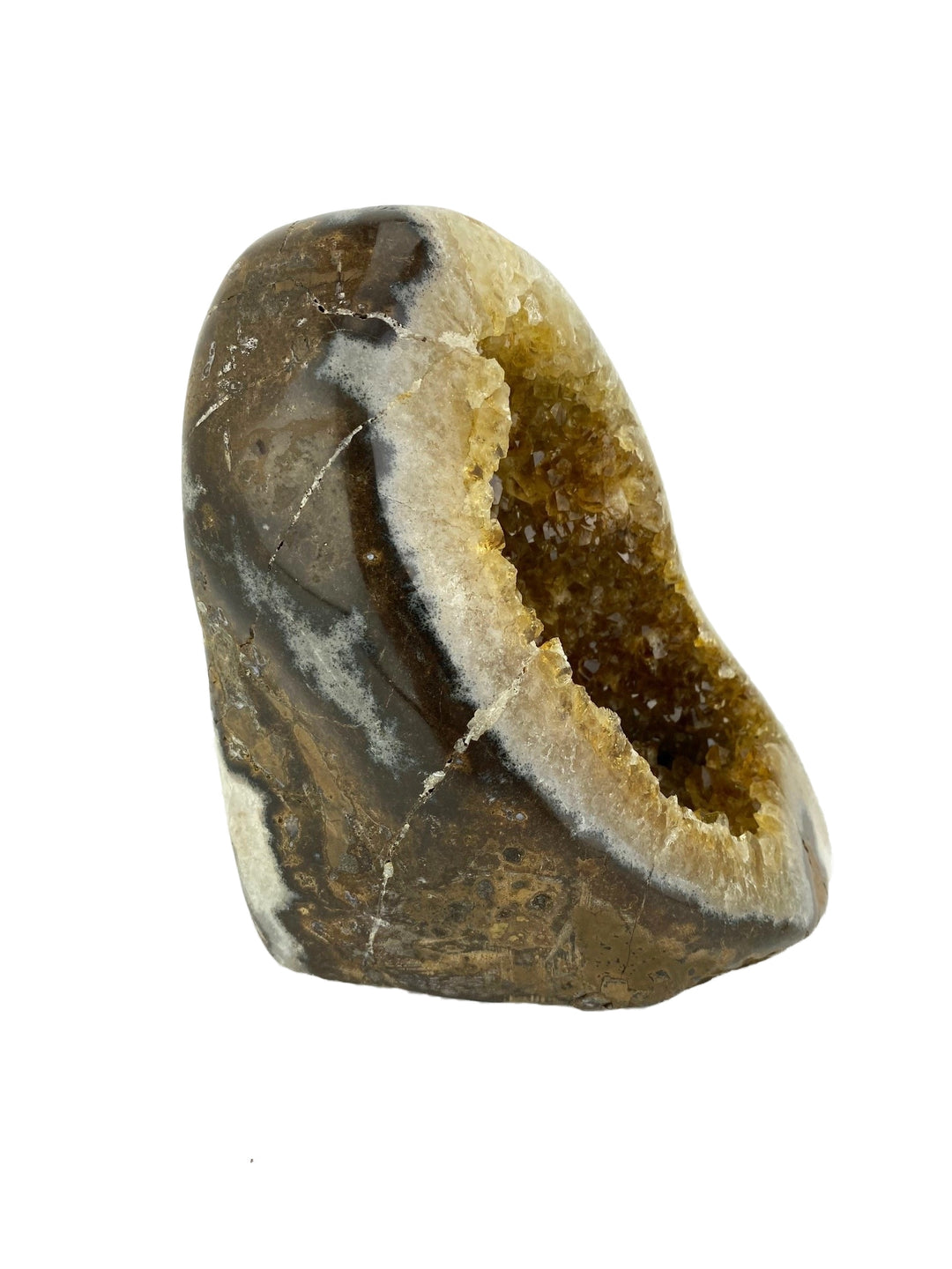Citrine/Calcite Geode
