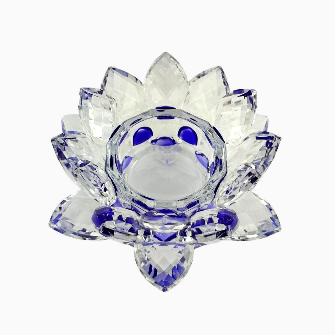 Crystal Lotus Tea Light Holder