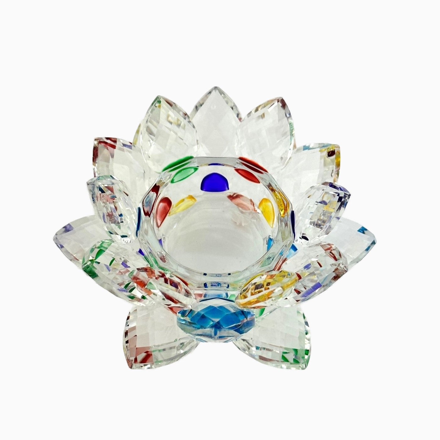 Crystal Lotus Tea Light Holder