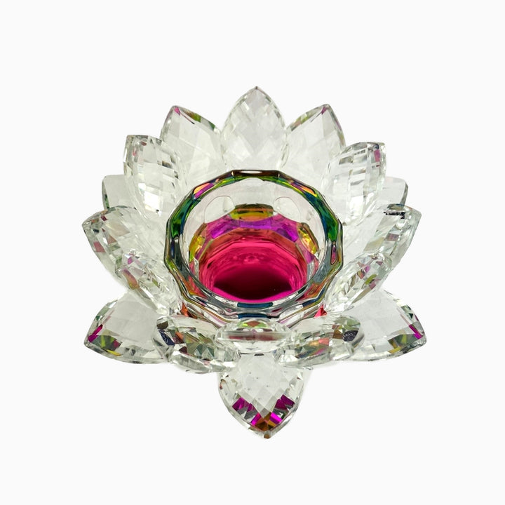 Crystal Lotus Tea Light Holder