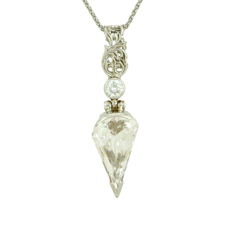White Sapphire Pendant