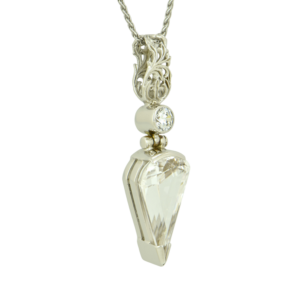 White Sapphire Pendant