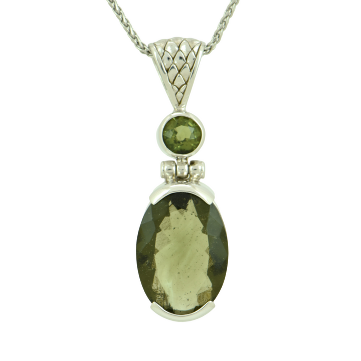 Faceted Moldavite
