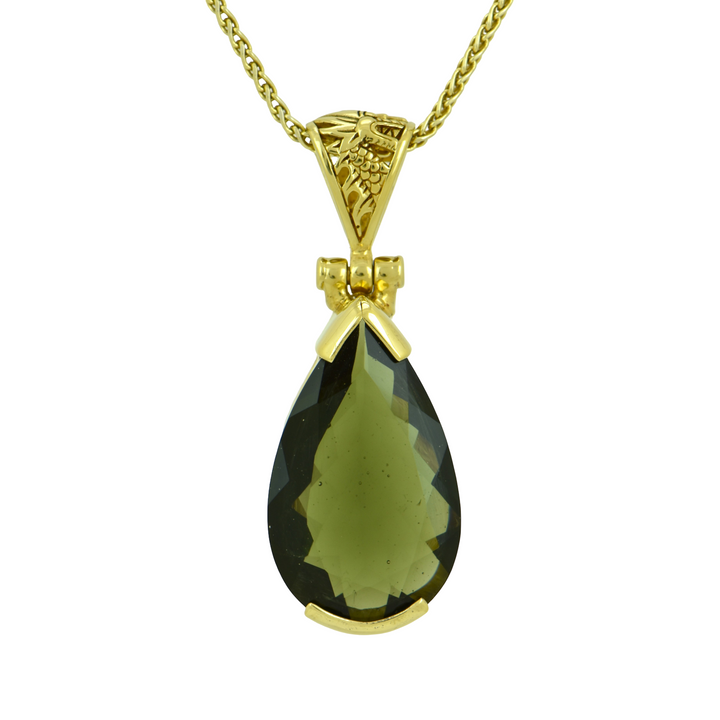 Faceted Moldavite